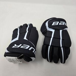 BAUER SUPREME ONE 20 JUNIOR 10" 25CM HOCKEY GLOVES BLACK WHITE